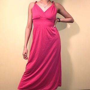 Maxi magenta dress